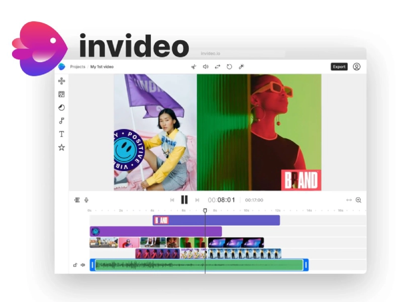 3. InVideo: ابزاری جامع برای تولید ویدیوهای جذاب در شبکههای اجتماعی