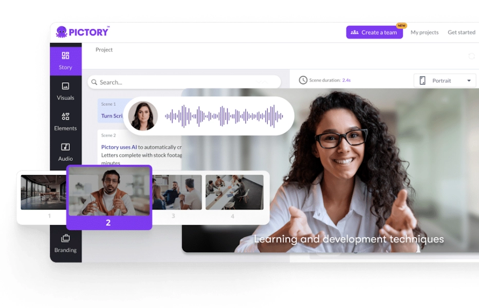 4. Pictory AI: خلاصه سازی ویدئو های طولانی برای انتشار در شبکههای اجتماعی