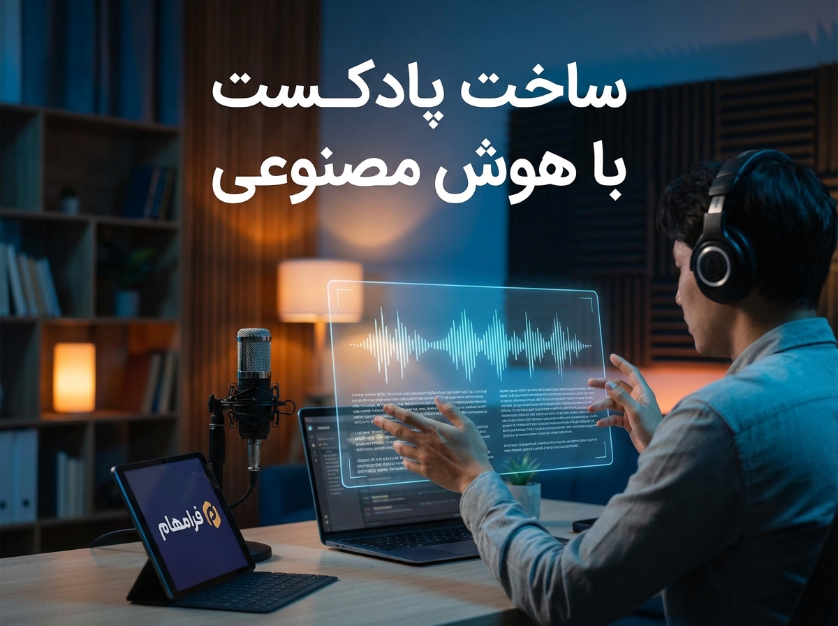 ساخت پادکست با هوش مصنوعی: راهنمای جامع تولید پادکست با AI